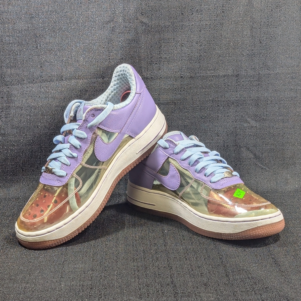 Womens Vintage Nike Air Force One Low "Fantastic Four Invisible" sz 8.5